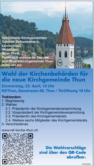 Inserat Versammlung 23.04.2026 Inserat Versammlung 23.04.2026