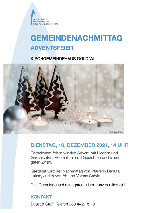 Flyer Gemeindenachmittag Dez 24